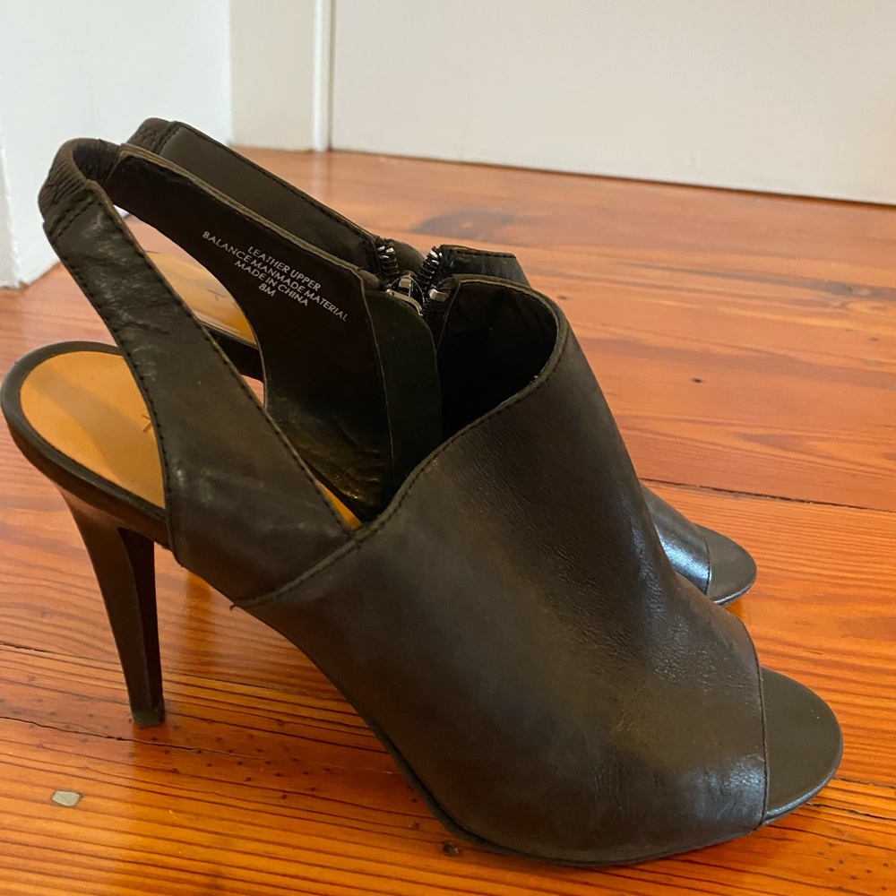 Tesori open toe booties
